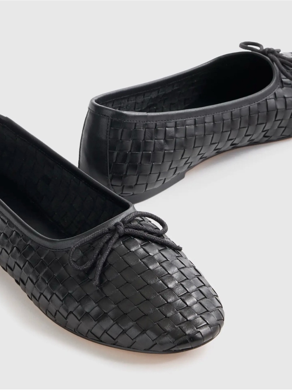Quince Italian Leather Handwoven Ballet Flat - Picture 7 of 8